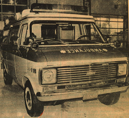 The first RVPA ambulance